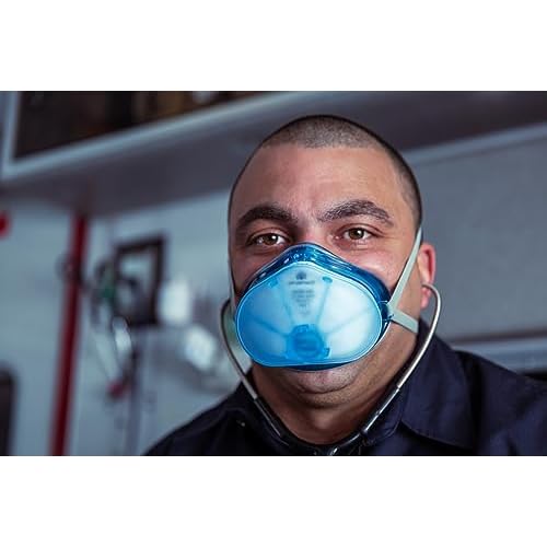 Shield, Blue, Compatible with Envo Mask N95 Respirator, Protective & Lightweight Physical Barrier, Clip Fastener, Standard, Sleepnet (70003-01)