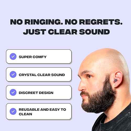 Zound High Fidelity Earplugs for Concerts - Reuseable High Fidelity Concert Ear Plugs for Noise Reduction, Festival Ear Plugs & Music Festival Essentials, Rave Earplugs & Rave Accessories (1 Pack)