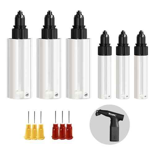 Lionbow Spray Bottles Set for Paint Sprayer Gun -6 Bottles,6 Nozzles, for P01