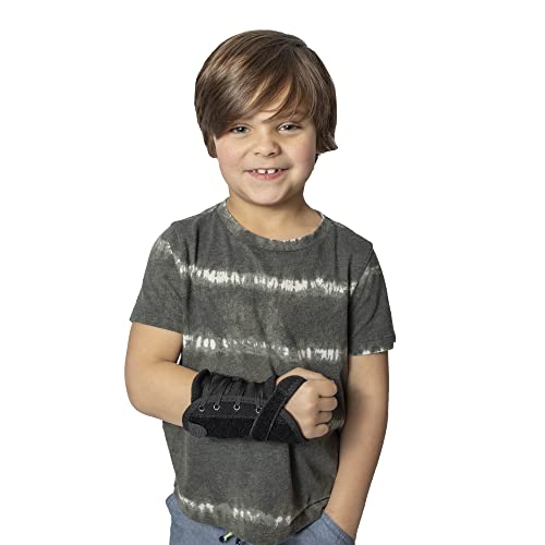 Kid’s Lace-Up Wrist Brace - Immobilization for Sprains, Strains, Carpal Tunnel & De Quervain’s PDAC L3908 - Right Wrist - Fits 4-5.5 in Wrist Circ.