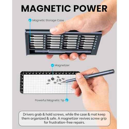 Small Precision Screwdriver Set - Electronics Repair Tiny Tool Kit [Super Durable],for Ring Doorbell, Laptop, Switch, PS5, Xbox, Macbook, iPhone, Watch, Glasses,Fathers Day Dad Gifts for Men