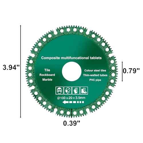 5 PCS 4 Inch Indestructible Disc for Grinder, Angle Grinder Cutting Disc, Composite Multifunctional Cutting Disc, Apply to Multifunctional Cutting Blade for Various Materials, Green