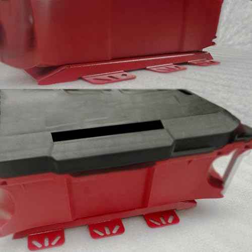 Mounting Plate Compatible with Milwaukee Packout, 100 Lbs, Metal with Powder Coat, for Tool Storage and Organization System (Full Plate-Red-1)