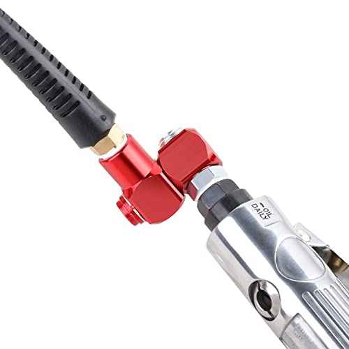 Hromee 1/4 Inch NPT 360 Degree Swivel Air Hose Connector, 1/4¡± Industrial Air Fittings and Pneumatic Tool Adapter 2 Pack