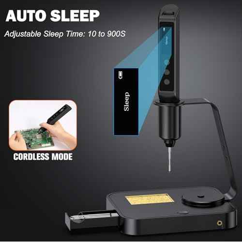 Soldering Iron Kit, Cordless Soldering Gun with 2 Helping Hands, 2s Fast Heating 356-896¢µ OLED Solder Kit, Auto Sleep, Includes 360¡Æ Swivel Stand, C210 Tips, Wire, Wick, Sponges, Wrench, Black