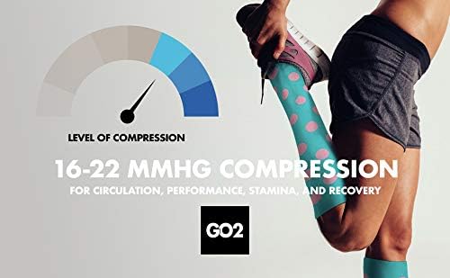 Go2 Compression Socks for Men Women Nurses Runners| Medium Compression Stockings…