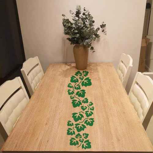 6 Pcs Floral Vine Stencils for Painting Walls Reusable 16 Inch Wall Stencil Flower Stencils Vine Stencil DIY Wall Stencils for Painting Large Pattern on Wood Canvas Furniture Decor (6 Large Vine)