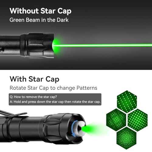 [4 Packs] Rechargeable Green Laser Pointer High Power Green Beam Light Long Distance Range For TV/LED/LCD Screens Tactical Flashlights Presentation Office/Outdoors/Astronomic/Construction [005]
