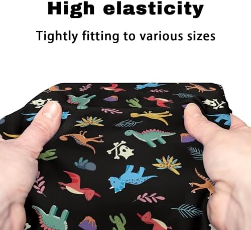 Dinosaur Walker Seat Cover for Seniors - Cute Pattern Rollator Accessories With Backrest Cover - Decorative Gifts for Men