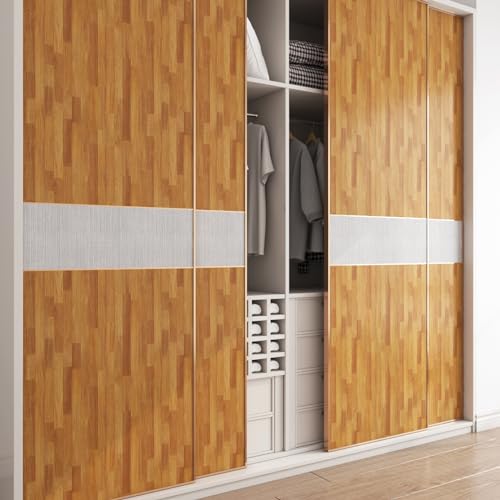 LACHEERY Thick Butcher Block Contact Paper Waterproof Light Butcher Block Countertop Peel and Stick Wood Wallpaper for Kitchen Counter Contact Paper Wood Vinyl Wrap for Countertops Cabinets 15.8"x80"
