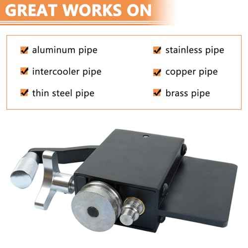 Tube Pipe Bead Roller Tool, Bead Roller Intake and Intercooler Piping Fits 5/8" aluminum