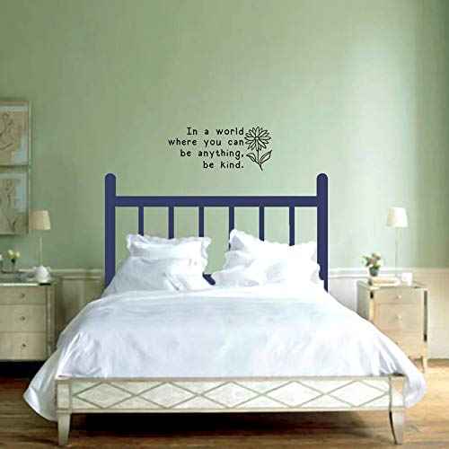 in a World Where You Can Be Anything Be Kind Inspirational Quotes Vinyl Wall Decals Motivational Saying Room Decor Art Lettering