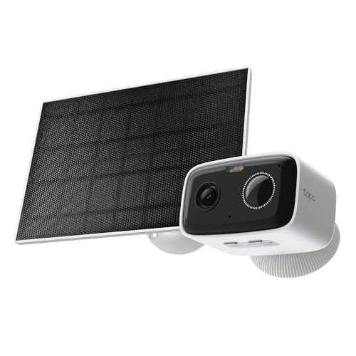 Tapo TP-Link C400 KIT Outdoor Battery Camera w/Solar Panel Base, Wireless, 1080P, Free Person/Vehicle Detection, SD/Cloud Storage, Color Night Vision, No Hub Needed, Works w/Alexa