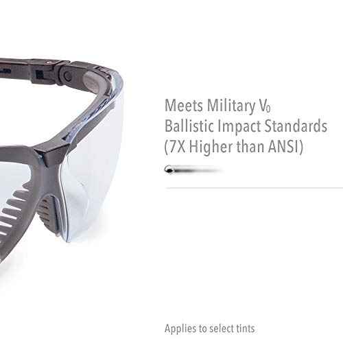 Honeywell Uvex by Genesis Safety Glasses with Uvextreme Anti-Fog Coating, Black Frame