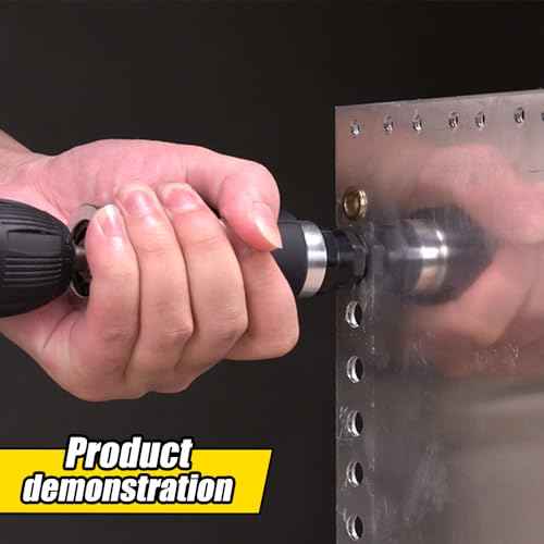 HIFESON Rivet Nut Tool, Electric Drill Adapter Rivet & Rivet nut Two Functions Rivnut Tool Kit,Including 12 Rivet Nut Mandrels and 4 Rivet Heads