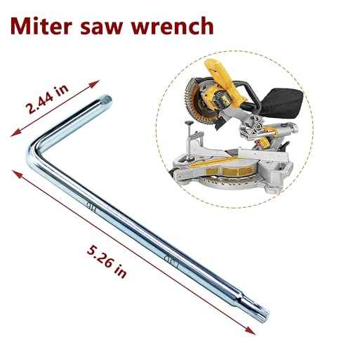 Miter Saw Wrench N600007 Fits For Dewalt Miter Saw DWS713 DWS779 DWS780 DWS715 DCS361M1 (1 Pcs)
