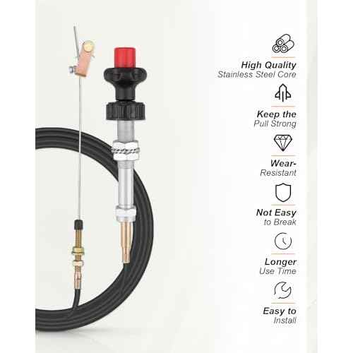 VCGTX06 6FT Heavy Duty Vernier Adjustable Lock Cable Fit for Household, Industrial and Commercial PTO and Dump Applications, with Detachable Cable Head