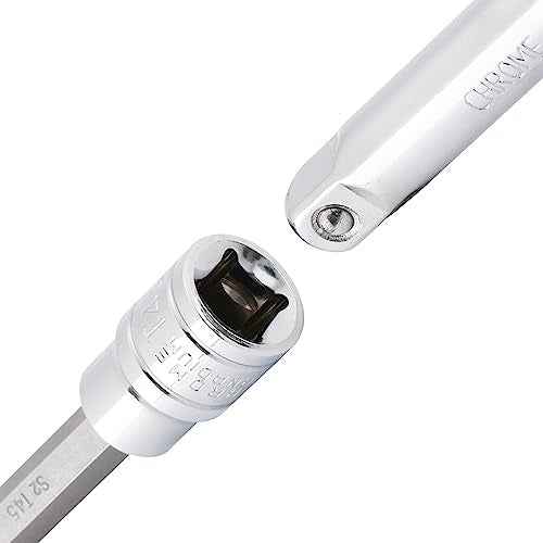 EMENTOL 12PCS 3/8" Drive Extra Long Torx Bit Socket Set, CR-V, S2 Steel, 5.9" Length Star Bit Socket Set, T10 - T60