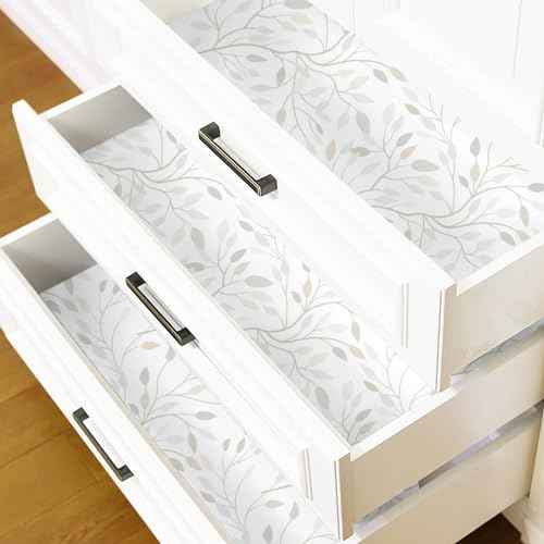 Heroad Peel and Stick Wallpaper Colorful Leaf Contact Paper Floral Removable Wall Paper for Nursery Room Bedroom Bathroom Cabinets Vinyl Roll Self-Adhesive Waterproof 16.1¡± x 118¡±