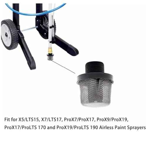 Replacement Filters Set for Graco Paint Sprayer Filters, Includes 1pk 288716 3/4-Inch Inlet Strainer Thread and 3pk 288749 Airless Spray Gun Filter, with for Graco Airless Paint Sprayers Gun