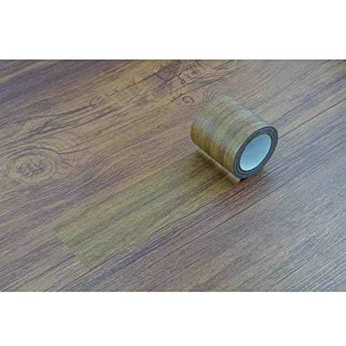 XGNG 5.7cmx4.57m Simulation Wood Grain High-Adhesive Repair Tape for Desk Chair Furniture Floor Beautification Decoration Tape, Golden Camel