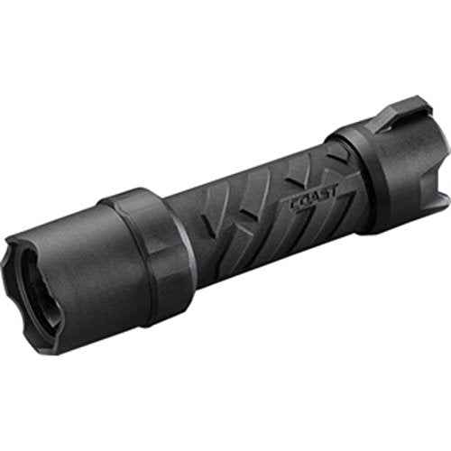 COAST¢ç POLYSTEEL¢ç 400 440 Lumen PURE BEAM¢ç Focusing LED Flashlight with TWIST FOCUS¢â and Stainless Steel Core, Black