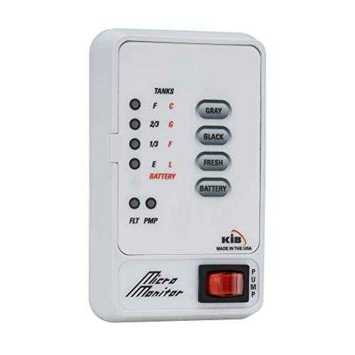 RecPro Tank Sensor Monitor Panel M21 | KIB Replacement | Panel Only | Level Sensor | Fresh Water or Holding Tank Level Sensor (White)