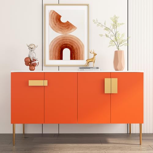 FunStick Burnt Orange Peel and Stick Wallpaper Orange Contact Paper for Cabinets Drawers Desk Removable Wallpaper Peel and Stick Vinyl Wall Paper for Bedroom Girls Kids Room Bathroom Walls 15.8"x78.8"