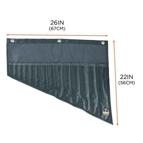 Arsenal 5872 Wrench Roll-Up Pouch, Tall, 14-Pockets, Gray