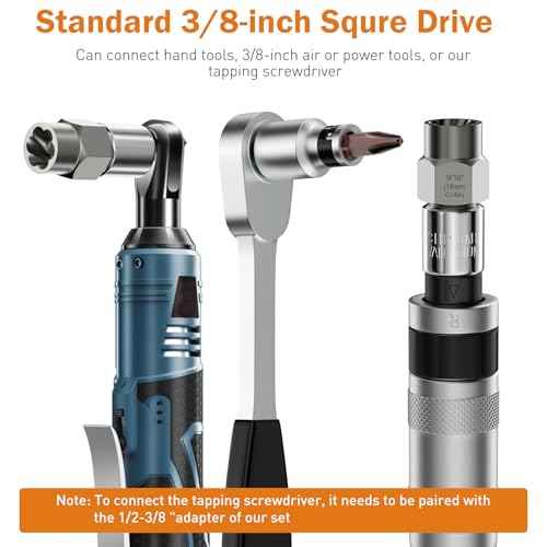 12PCS 3/8" Hand Manual Impact Driver and 8PCS 3/8" Bolt Extractor, XEWEA Reversible Impact Screwdriver Slotted,Phillips,Hexagonal Bit, for Removing & Fasteners Damaged, Rusted Screw Bolt