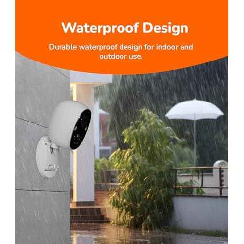 Sensforge 2.5K Indoor Outdoor Battery Camera with Smart AI Detection, Spotlight & Color Night Vision, Magnetic Mount, Dual-Band WiFi (2.4/5GHz), 32GB SD Card, Waterproof, No Monthly Fees