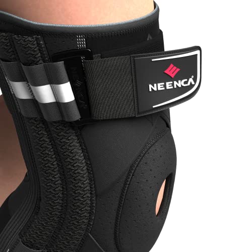 NEENCA Professional Knee Brace for Knee Pain, Medical Knee Support with Patented X-Strap Fixing System, Great Support and Stability for Joint Pain, Arthritis, Meniscus Tear, ACL, PCL, Runner, Sports