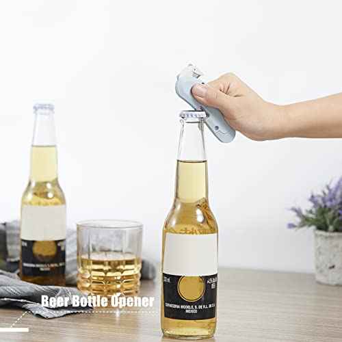2 Pack 3-in-1 Magnet Nova Disposal Pop-open Cutter Mini Box Cutter with Safety Concealed Blade, Keychain Box Opener