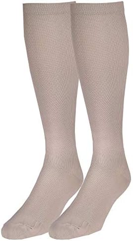 Truform Women's 15-20 mmHg Medical Compression Socks, Moderate Support Soft Stretch Comfort Microfiber, Knee High, Closed Toe, Tan, Medium
