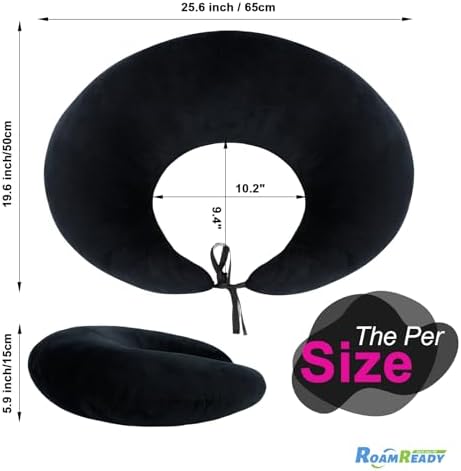 BBL Pillow After Surgery for Butt Sleeping Sitting, Driving Donut Hemorrhoid Pillow, Seat Support Hip Cushion, Cotton BBL Post Surgery Recovery Must Haves (Upgraded)