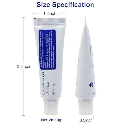 Multi-Purpose Lubricants 0.35oz (2 Pack) Snap & Zipper Lubricant, Food Grade Grease, Silicone Grease for Cooler Bag, Freezer Bag, Boat Cooler, O Rings, Hinges, Fishing Reels, Toolbox Essentials