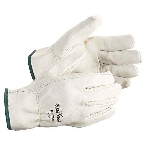 J. J. Keller & Associates, Inc. SAFEGEAR Cowhide Leather Work Gloves with Keystone Thumb