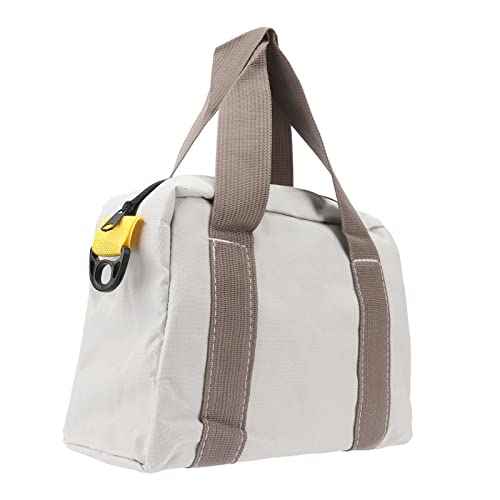 Wide Mouth Tool Bag, Hardware Storage Bag with Large Capacity and Plumbers Handle for Wrenches, Screwdrivers, Pliers (12in / 30.5cm)