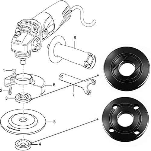 Compatible Metal Lock Nut Kit (2-Pack) for Dewalt, Ryobi, Milwaukee, Makita, Black & Decker - Inner & Outer Angle Grinder Flange Nut, Replaces 224399-1, 193465-4, 224568-4