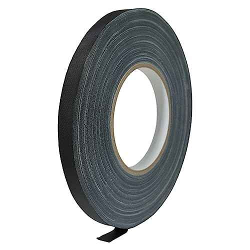 GGR Supplies T.R.U. CGT-80 Black Gaffers Stage Tape with Rubber Adhesive, 1/2 in. Wide x 60 Yards Length, 12MIL Thickness (Pack of 1)