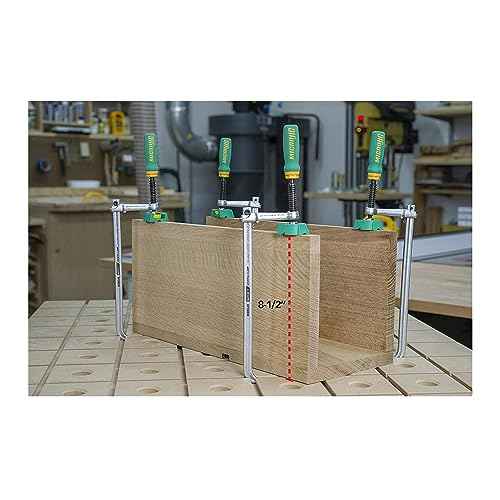 MICROJIG Matchfit DVC-850AP 2-In1, Track And In-Line Dovetail Clamp, 2-Pack, Green