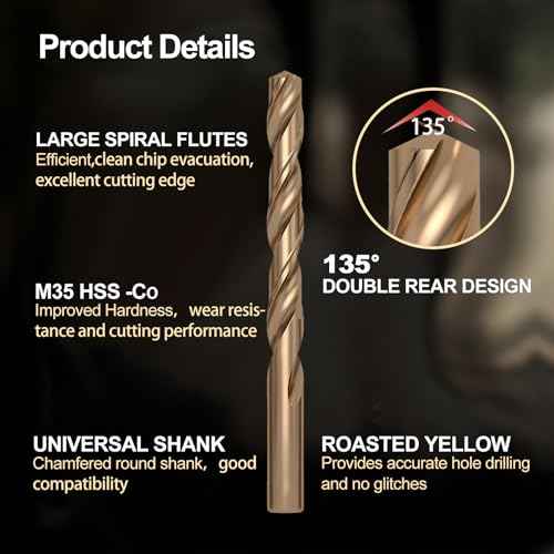 Metric Tap & Drill Bit Set, 2Pcs M3¡¿0.5 HSS 6542 Spiral Point Taps & 2Pcs 2.5mm M35 Cobalt Twist Drill Bits, for Metalworking, Automotive, Electronics & DIY Projects
