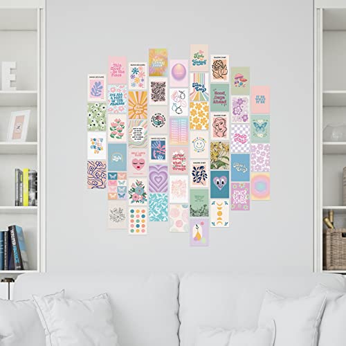 Artivo Danish Pastel Wall Collage Kit for Aesthetic Pictures 70 cards, for Teen, Girls Room D?cor