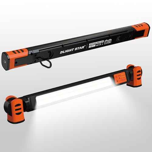 Magnetic Rechargeable Underhood Work Light for Mechanic, 7800mAh 12H, IP65 Waterproof, 360¡Æ Rotating, 4 Modes (2700K-6500K), USB-C Fast Charge, for Car Repairing/Garage/Emergency