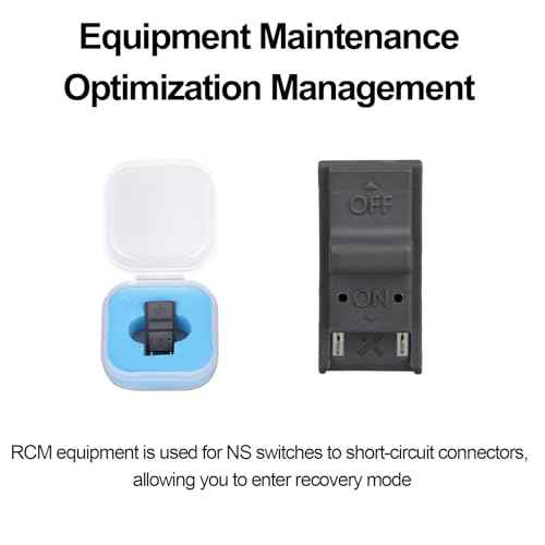 RCM Tool Clip, RCM Jig Clip Compatible with Switch Console Short Circuit Tool for Switch Recovery Mode Accessories (Black)