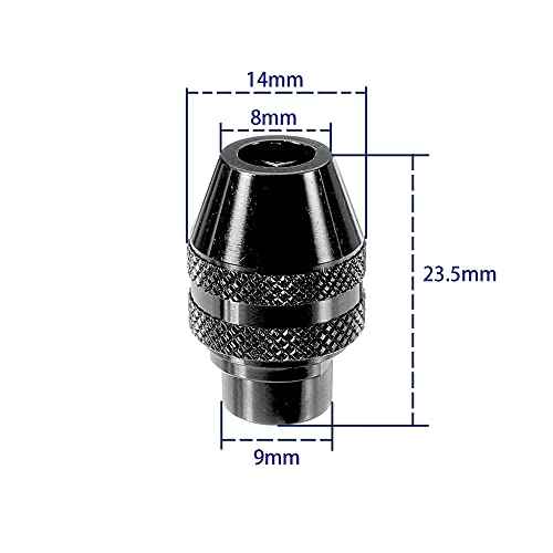 2Pcs Multi Quick Change Keyless Chuck Replacement for Dremel 4486 Rotary Tools 3000 4000 7700 8200