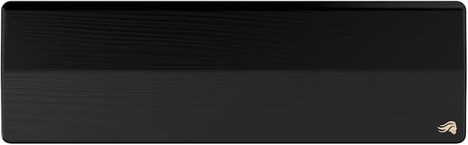 GLORIOUS Gaming Wooden Keyboard Wrist Rest (Compact) - White Ash Wood, Medium-Coarse Grain, Smooth Surface, Sweat & Oil Resistant, Easy Clean, Anti-Slip Rubber Base, 13" x 4" x 0.79" - Onyx