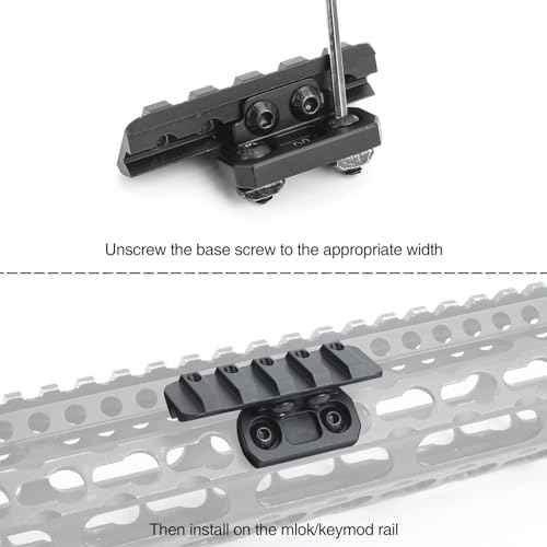 45 Degree Offset Mlok/Keymod Rail Light Mount for M300 M600 Serises Scout Light Weaponlight, Adjustable Positions Offset Tactical Flashlight Mount, Fit for Mlok Keymod Rail