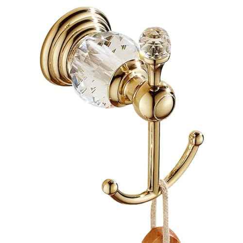 Crystal Bathroom Accessories Hardware Set Golden Towel Bar Set Hand Towel Paper Holder Hook Towel Ring Racks Wall Mounted