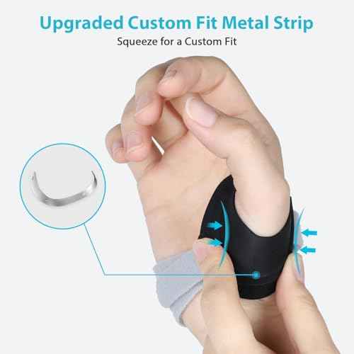 KD Thumb Brace Elite: CMC Thumb Support for Osteoarthritis and Arthritis Pain Relief - Fits Snugly Thumb Brace for Women Men (Medium, Right Hand)